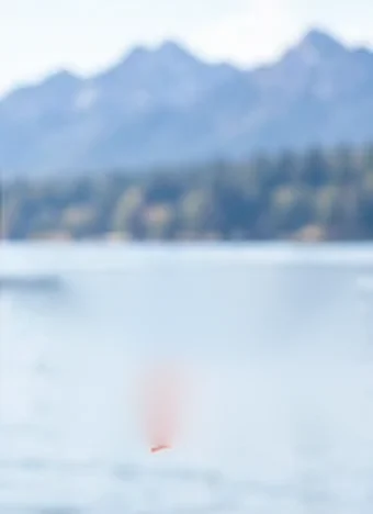 Lake and mountains